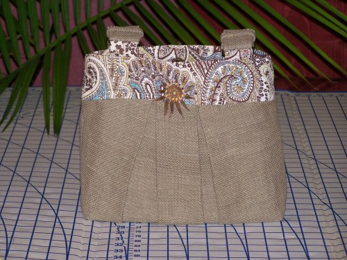 Linen Safari Handbag