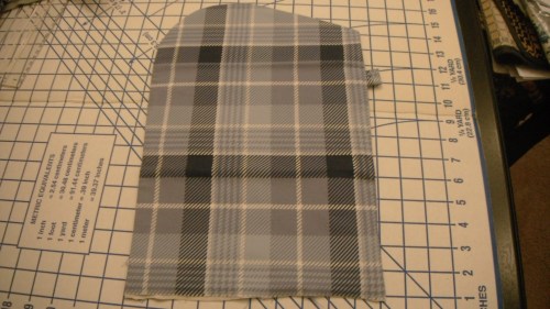 Front view of purse with hook