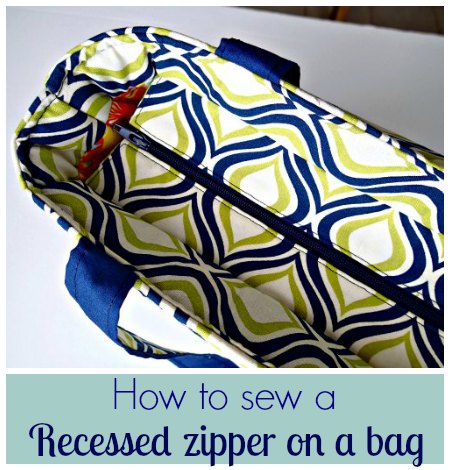 recessed zipper