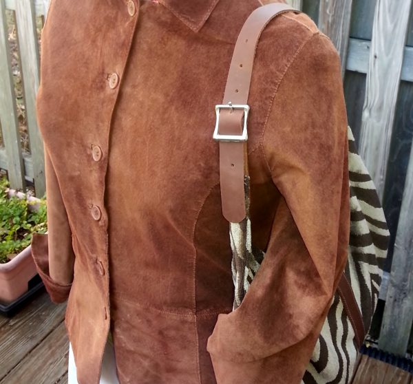 Hobo Handbag Brown Zebra