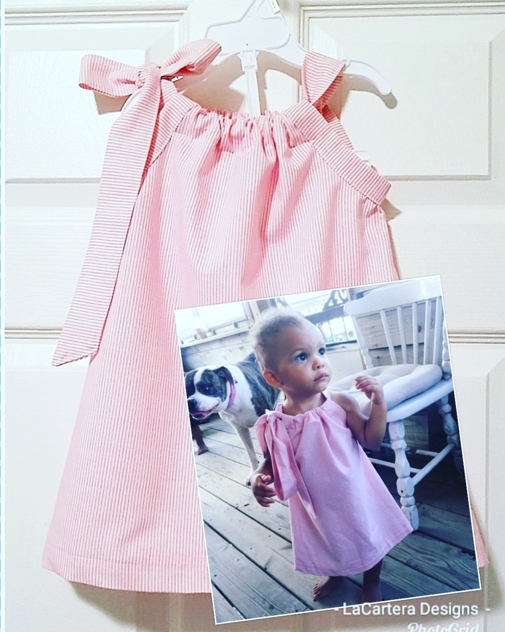 Pink Candy Cane Stripped Dress - LaCartera