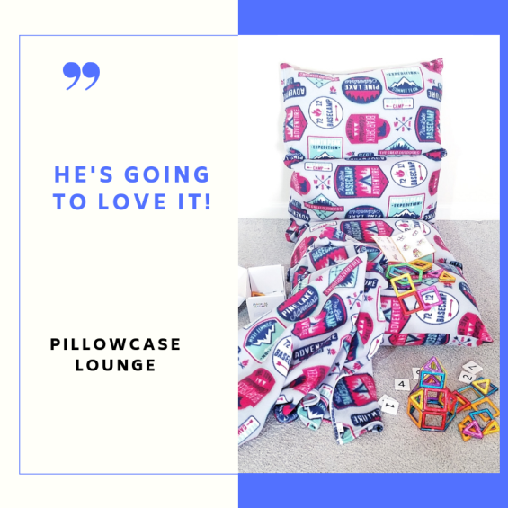 Boys pillowcase lounge